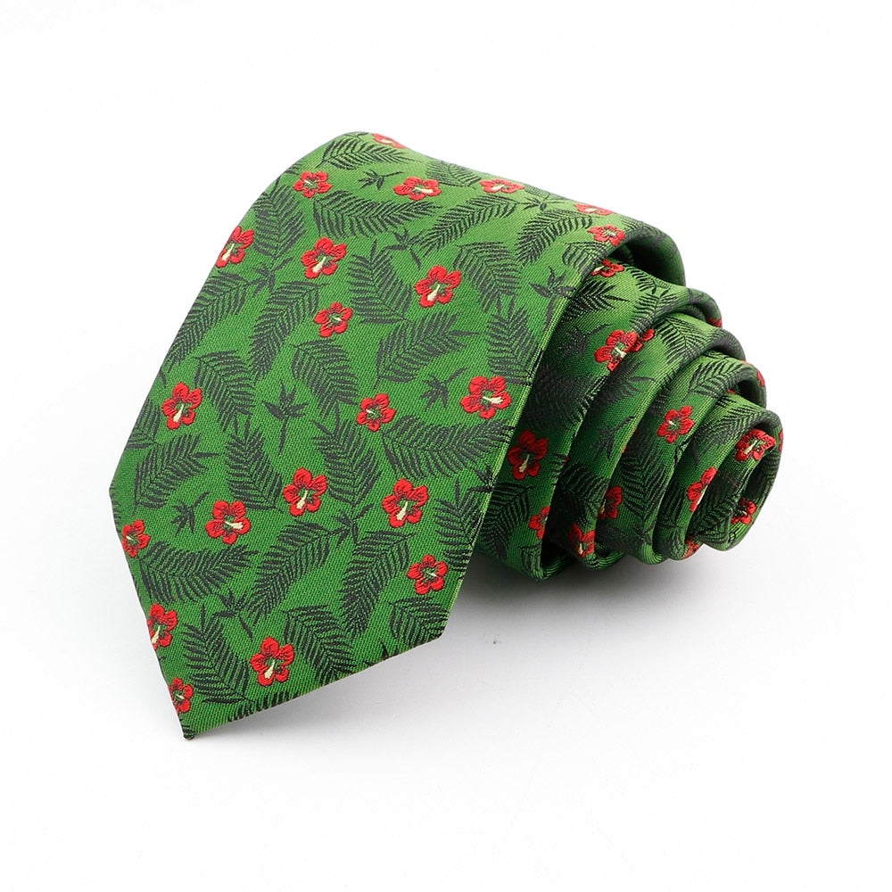 Cravata de flori verde