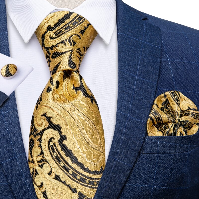 Keltainen Paisley Tie