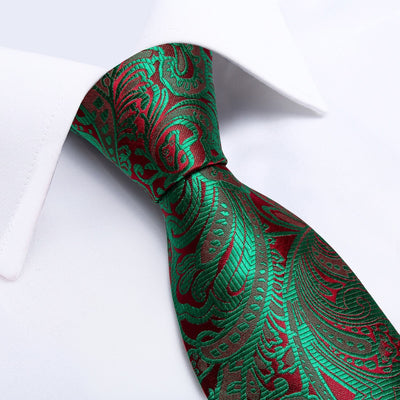 Gravata Verde e Rosa