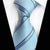 Cravatta Azzurra con Righe Celeste