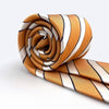 Cravate Rayée Orange