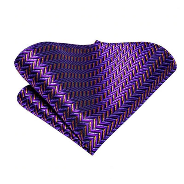 Cravate Violet Clair à Fleurs Noires - Ma Cravate