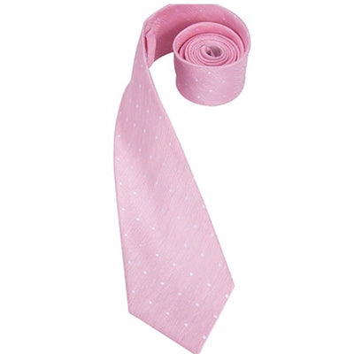 Cravatta Rosa con Pois Bianchi