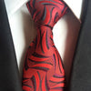 Cravate Rouge à Motifs