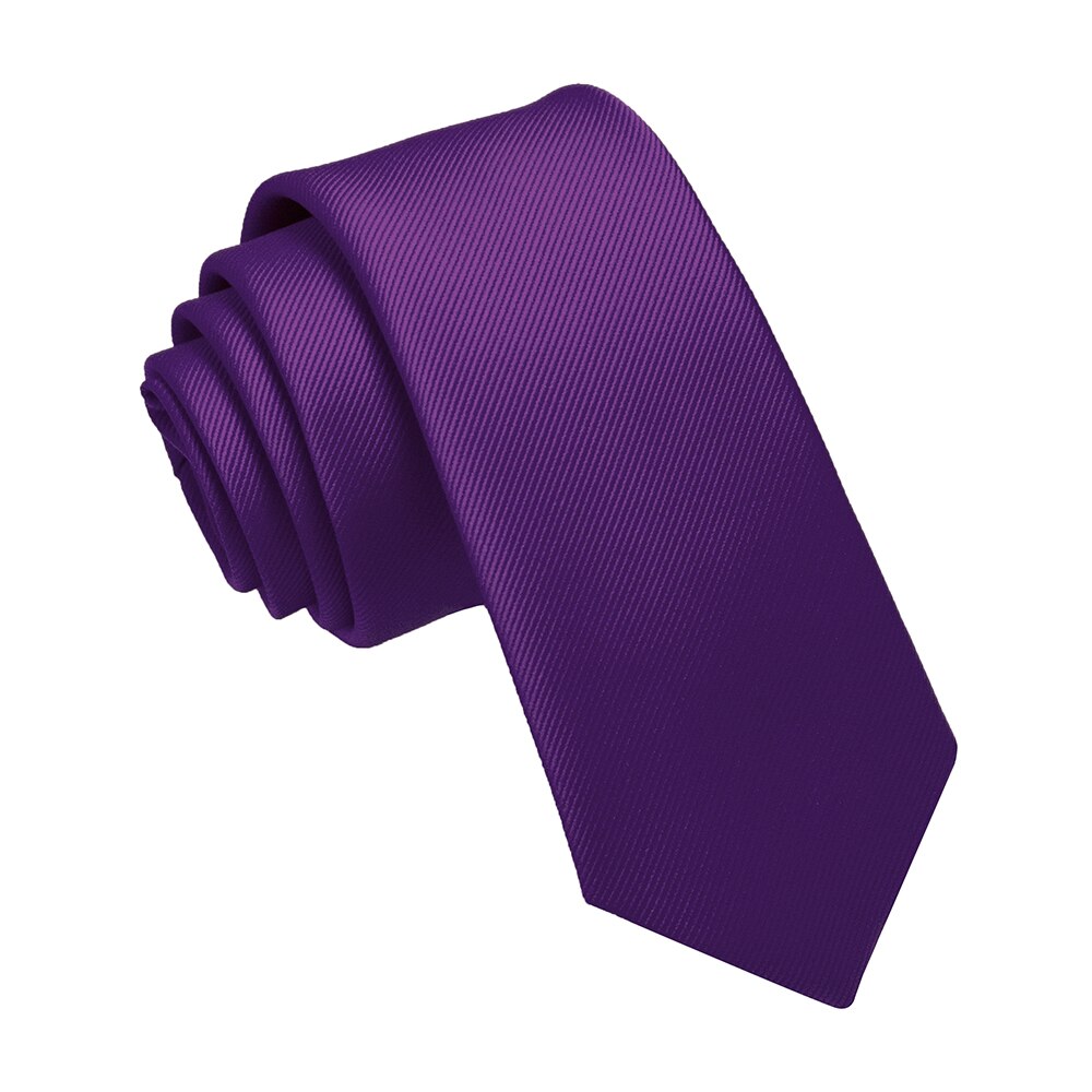 Corbata delgada morada