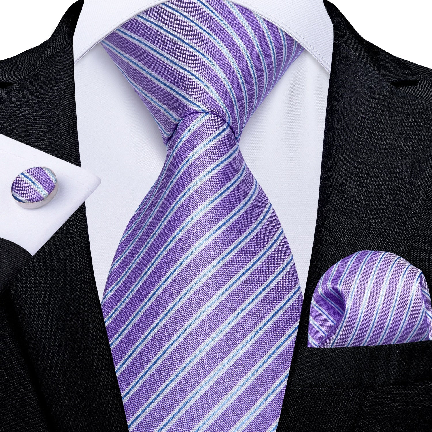 Corbata morada para hombre