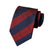 Cravatta a righe blu navy e rosse