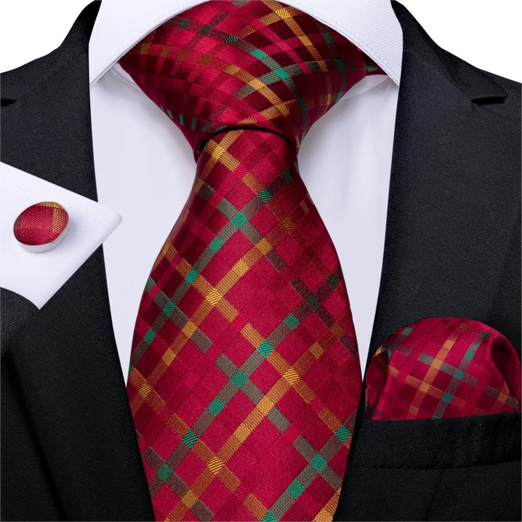 Red Check Tie