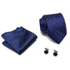 Blauwe stropdas met witte stippen