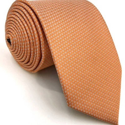 Gravata de Seda Laranja