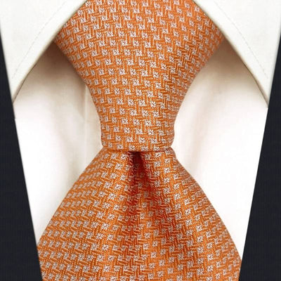 Gravata de Seda Laranja